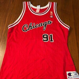 Vintage Dennis Rodman Jersey Chicago Bulls 91 Adult XL size 48